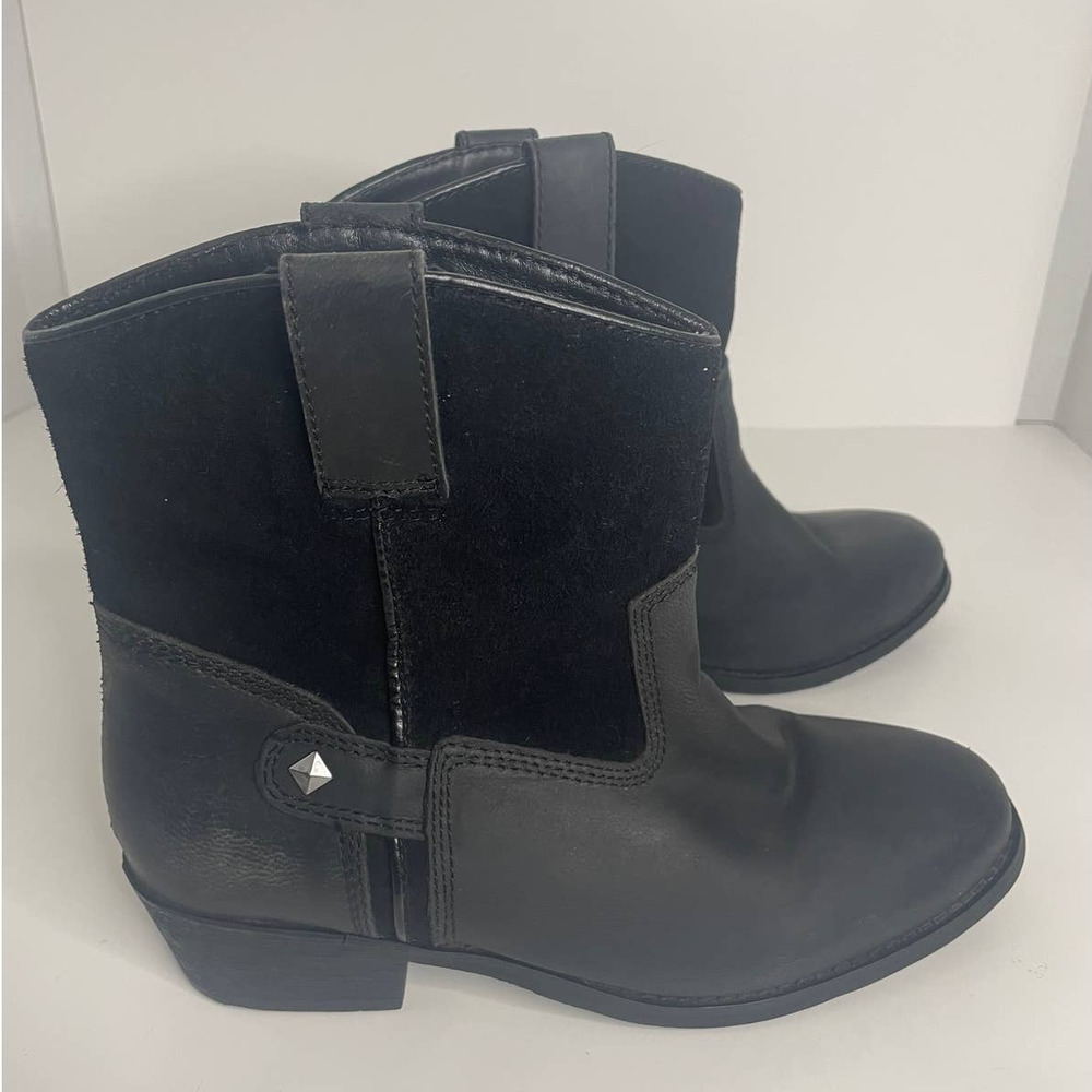 Sterling River Women's Western Cowgirl Black Ankle Boots Size 7.5